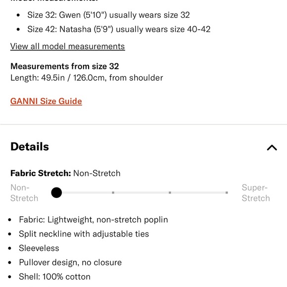 Ganni Poplin Midi Dress - Picture 2 of 2